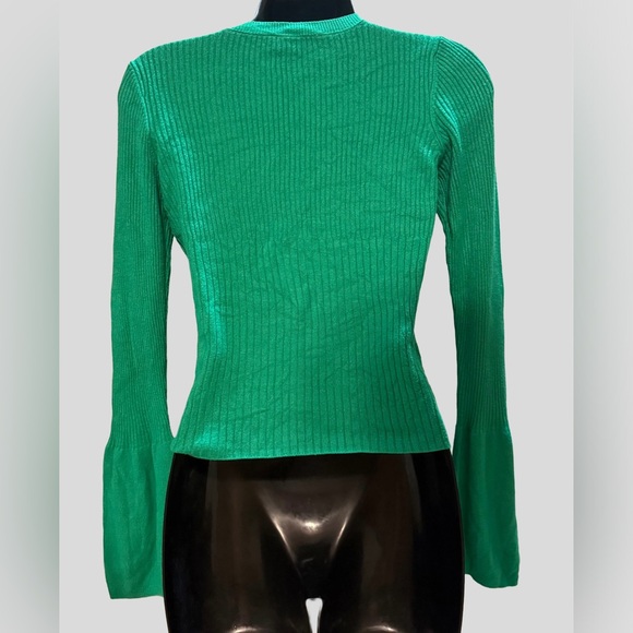 ASOS Emerald Ribbed Knit Top - Picture 2 of 6